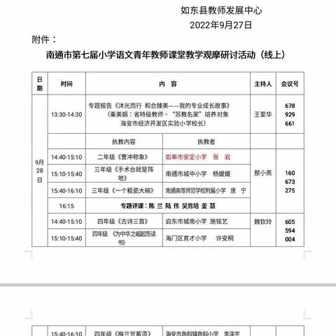 【教学研训】桂子飘香   享受拔节成长——河口镇语文教师参加南通青年教师教学活动