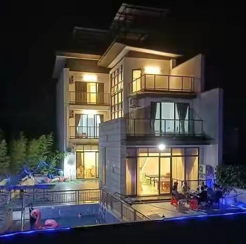 7房12床明月山溪泳池温泉豪华别墅