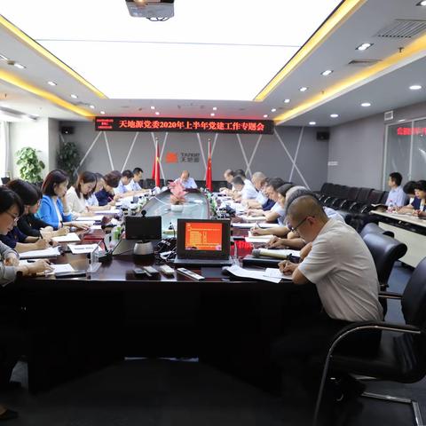 天地源党委召开2020年上半年党建工作专题会