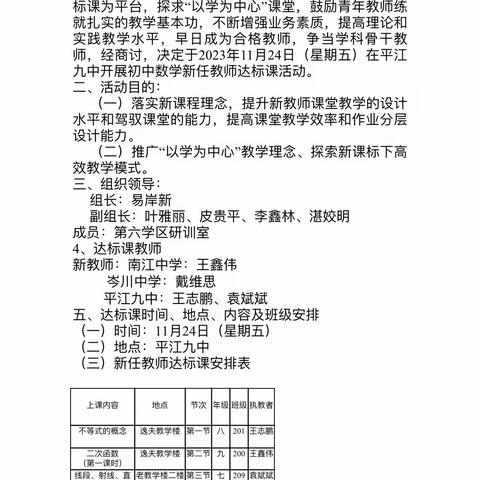 名师引领促成长，且行且思共芬芳——2023年初任数学教师课堂展示