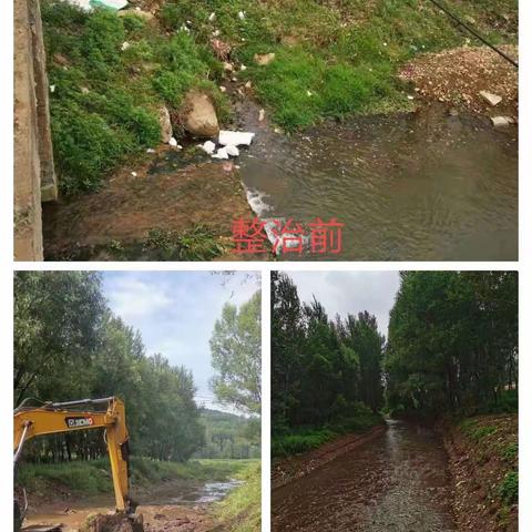 王峪中心治“六乱”、整河道、打造整洁河岸线
