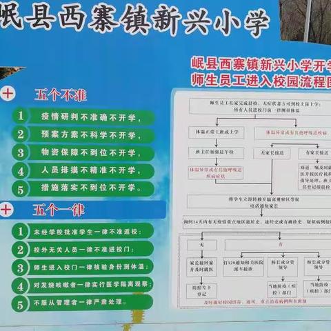 西寨镇新兴小学开展开学疫情防控演练活动