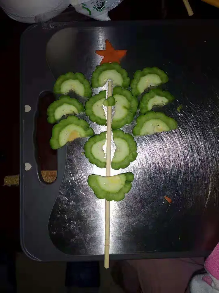 宝贝们制作的手工《苦瓜大变身》
