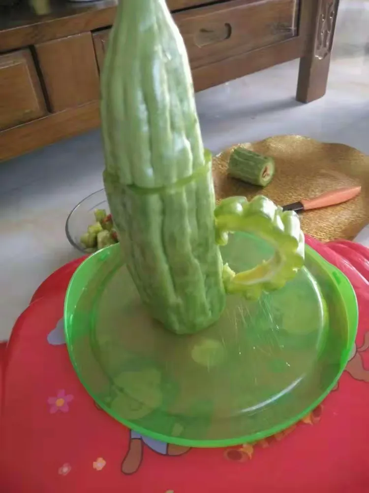 宝贝们制作的手工《苦瓜大变身》