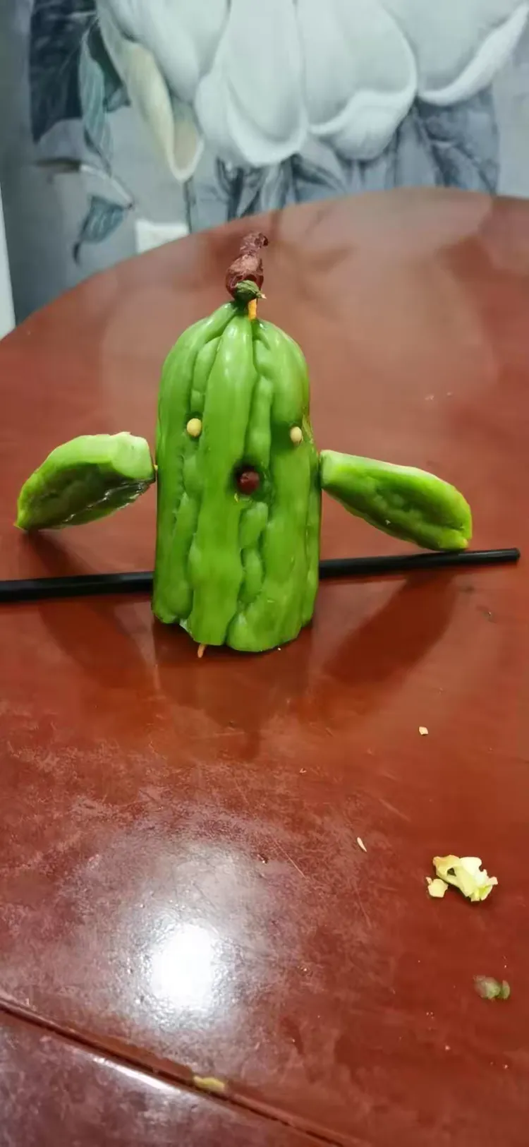 宝贝们制作的手工《苦瓜大变身》