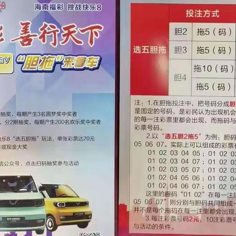 市福彩中心开展2022年度“挑战快乐8”，“胆拖”来拿车促销宣传造势