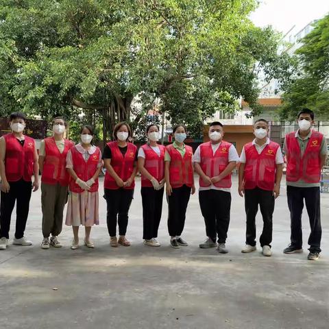 ❤️守初心 担使命 齐抗疫💕——中共合浦县常乐镇中心小学第二支部组织教职工开展疫情防控志愿服务活动