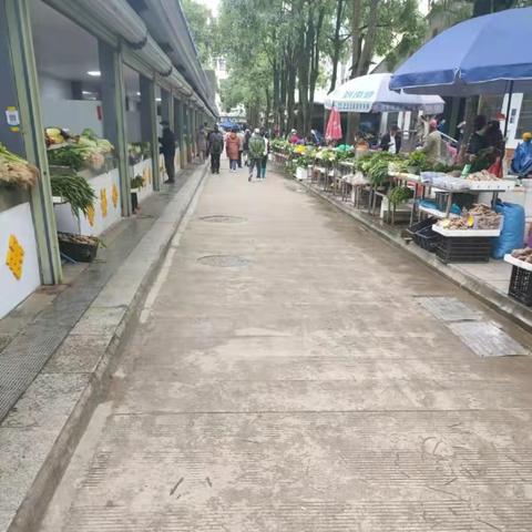 白沙供销集团公司联合县执法局 整治白供平价专区自产自销街 零售摊位摊位点