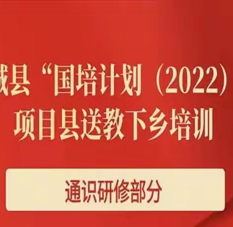 指导做帆引路，研修当舟远行——2022年国培计划