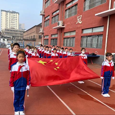 “世界水日”——丛台区曙光小学北校区升旗仪式