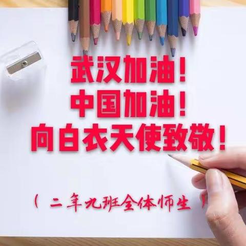 永吉县 岔路河镇 中心小学 二年九班为疫情防控助力！