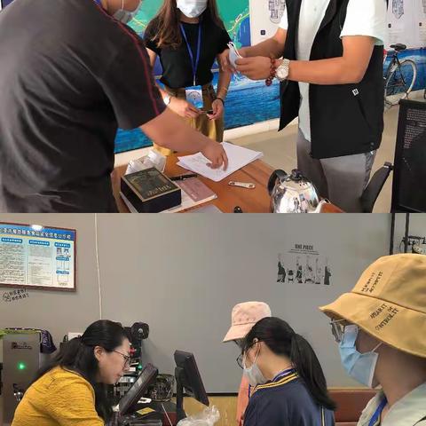 南滨居网格员辖区发放口罩并做好登记以及宣传