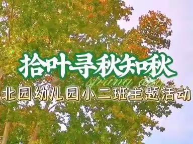 拾叶•寻秋•知秋——北园幼儿园小二班主题活动