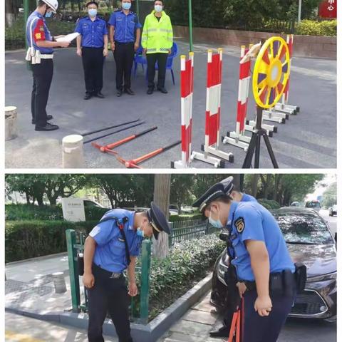 滂沱大雨的夜晚，航天城管用行动安心“守护”！