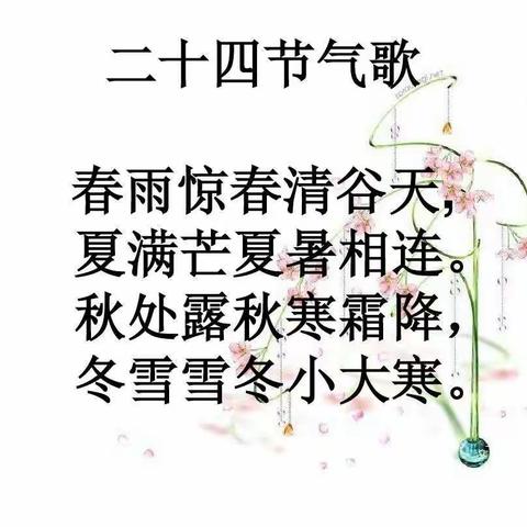 戚城小学→一年级《二十四节气歌》🍀