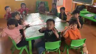 过冬至，搓汤圆—大一班