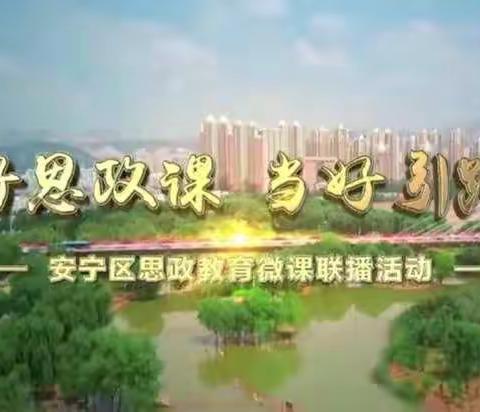 “上好思政课，当好引路人”安宁区思政微课联播专题讲座（第十五讲）