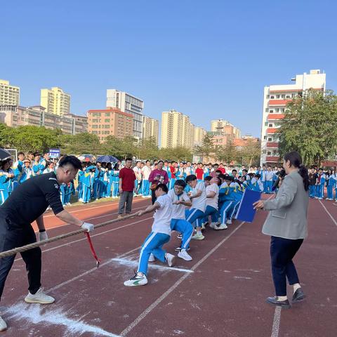 “绳”采飞扬，拔出精彩———海南省农垦中学高三年级拔河比赛