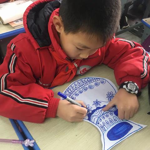 美术课《青花瓷》