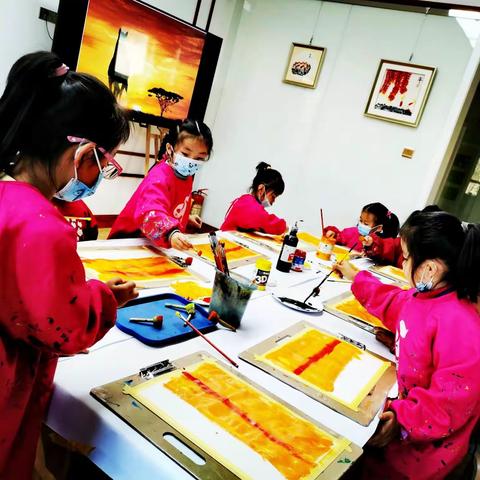 蓝天远航幼儿园创意美术开课啦！