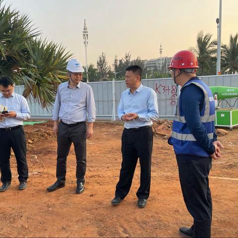杜欣能副秘书长调研西海岸贯通更新工程