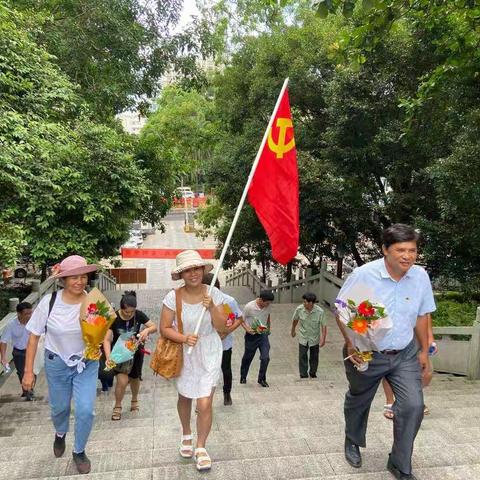 企沙镇东港社区党支部七一主题党日活动