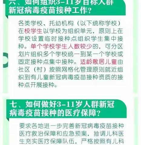 3--11岁新冠疫苗接种您需要知道的那些事儿