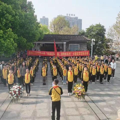 赓续先烈精神，传承红色血脉 —— 雁城路小学开展清明节祭扫烈士墓活动