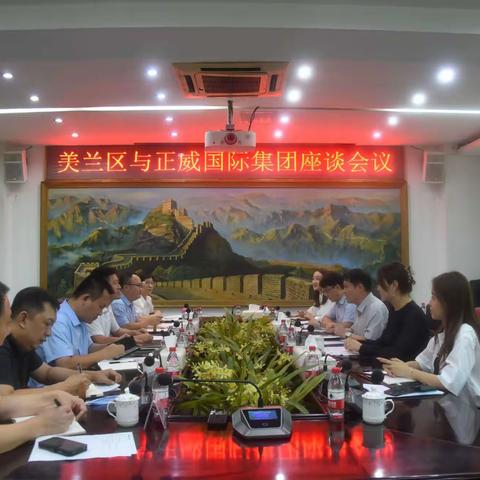 美兰区与正威国际集团举行座谈