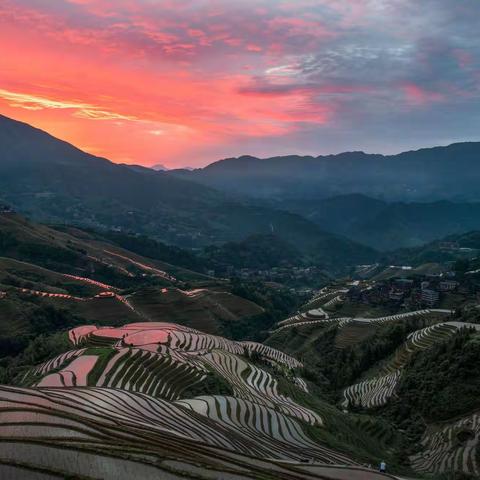 龙脊梯田的美景