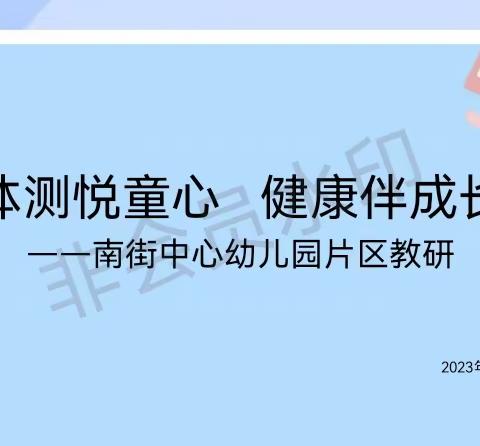 《体测悦童心，健康伴成长》 南街中心幼儿园片区教研