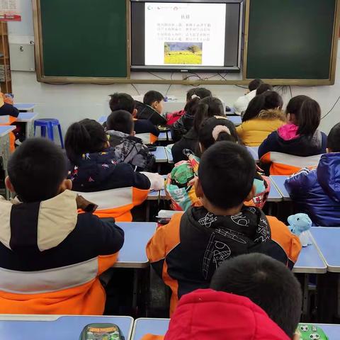 美好的一天从晨诵开始。二7班