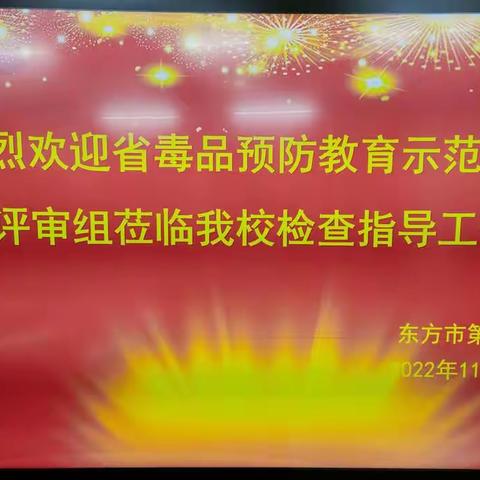 东方市第七小学迎接“省级毒品预防教育示范学校”评估检查