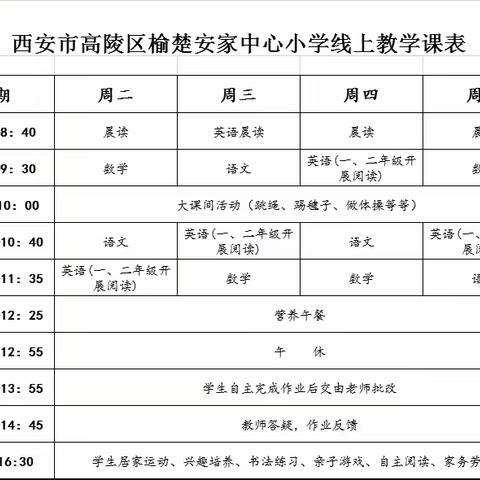 【安家中心小学-疫情防控】“停课不停学”线上教学告家长书