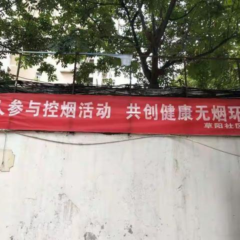 草阳社区开展控烟宣传活动