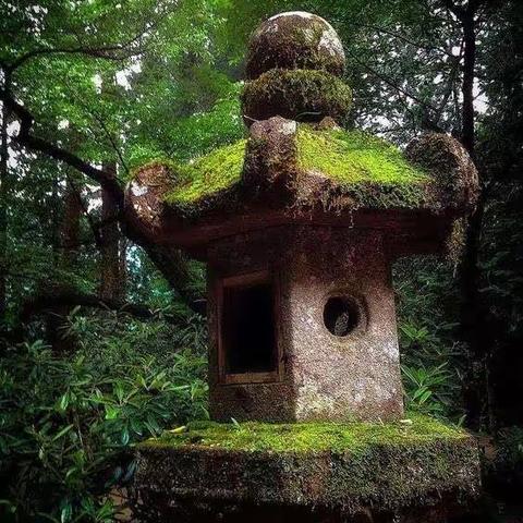 日式景观丨石 ​灯笼