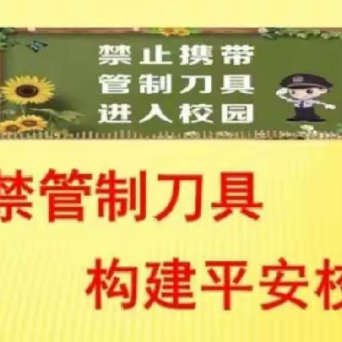 茶陵县下东中心小学《关于严禁携带管制刀具等危险品进校园》致家长的一封信