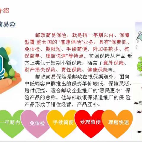 邮政简易险，小保单，大保障！