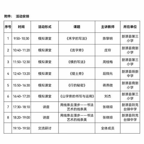 墨韵飘香 研课磨课促成长——记新源县书法名师工作室开展模拟课堂与讲座活动