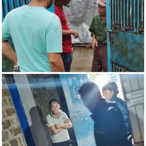 道育村委会开展防御台风工作