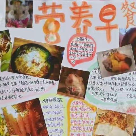 莲花镇初级中学——生物学“营养食谱设计及膳食制作”手抄报活动大赛