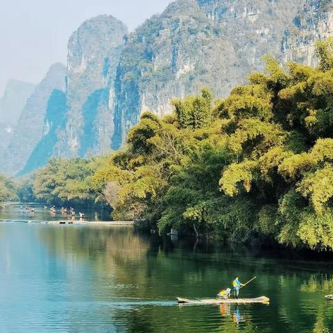 广西全景游之四∶桂林山水--遇龙河、马岭鼓寨、木龙湖
