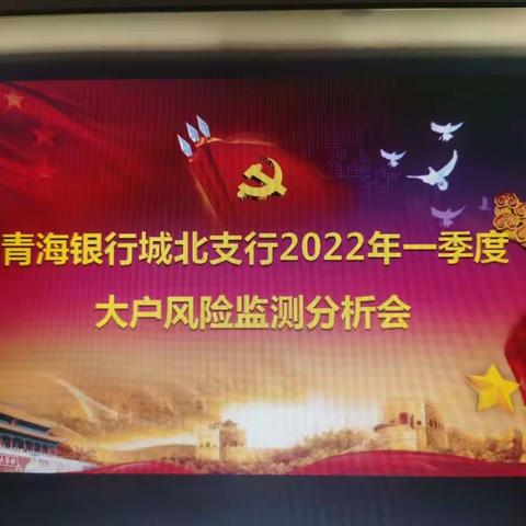 青海银行城北支行2022年一季度贷款大户风险监测分析会