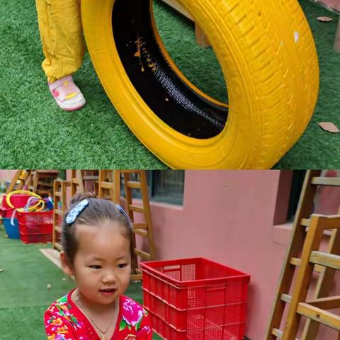 《好玩的轮胎》——巴黎春天幼儿园小一班