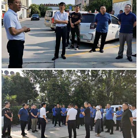 6月29日早，区政协主席单翔到万泰农贸城现场督导文明城市创建工作