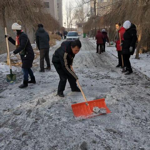 市财政局开展“情满家乡，清冰除雪，祥和过年”温暖行动