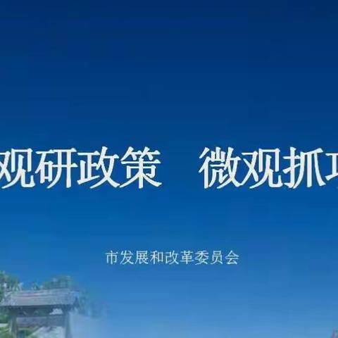 市发改委召开2019年度工作点评分析会