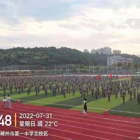 坚定不移，尽显风采---二十二连军训的第九天