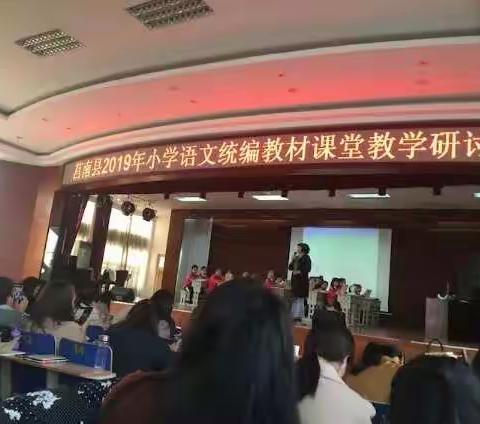 “莒南县2019年小学语文统编教材课堂教学研讨”心得体会