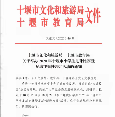 竹溪县中峰镇中心小学参与2020年十堰市“足球四进校园”小学生足球赛